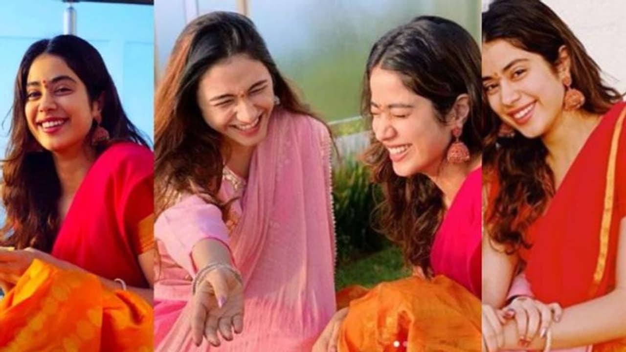 ചുവപ്പ് ജിമിക്കികമ്മലില് സുന്ദരിയായി ജാന്വി ചുവപ്പ് ജിമിക്കികമ്മലില് സുന്ദരിയായി ജാന്വി