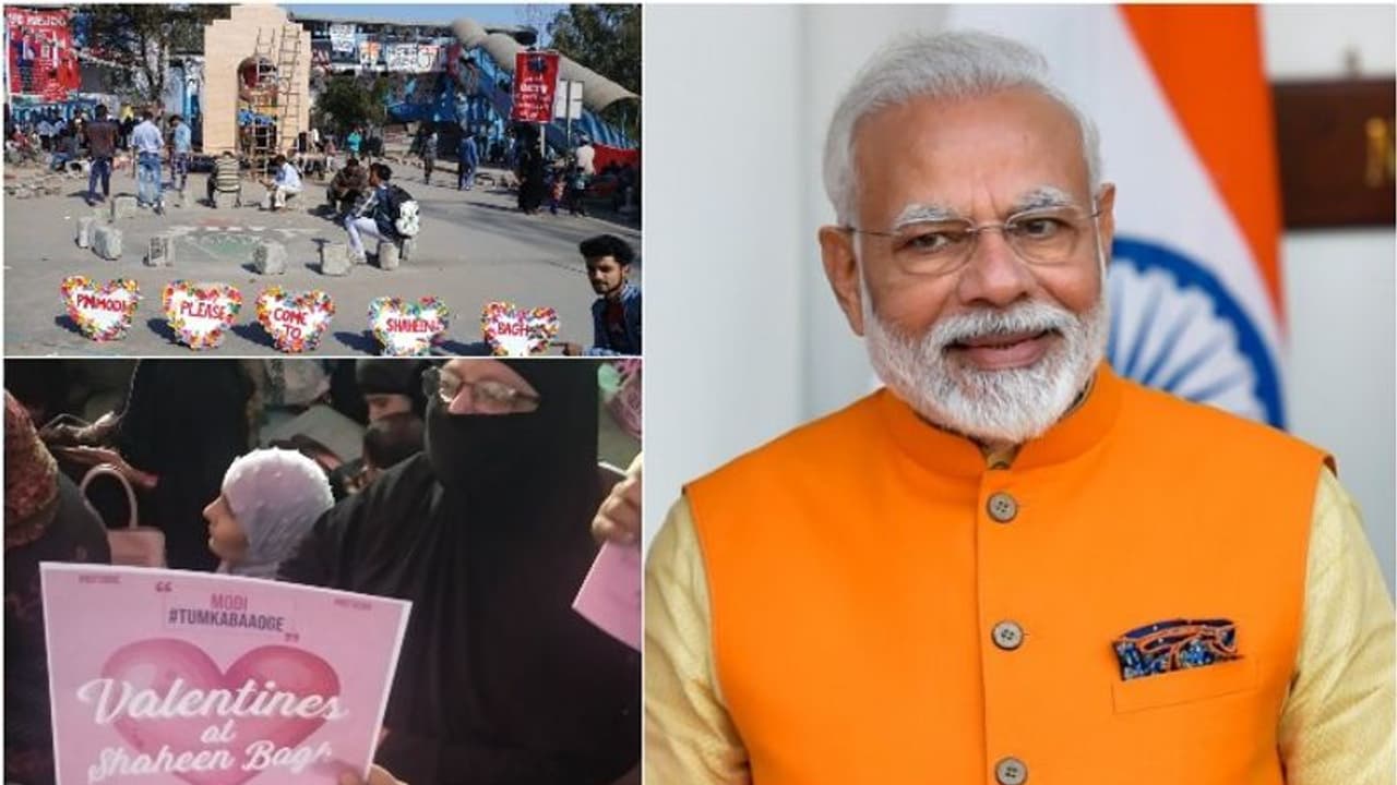 'മോദി എപ്പോള് വരും?'; വാലന്റൈന്സ് ഡേ ആഘോഷിക്കാന് പ്രധാനമന്ത്രിയെ ക്ഷണിച്ച് ഷഹീന്ബാഗ് പ്രതിഷേധക്കാര് 'മോദി എപ്പോള് വരും?'; വാലന്റൈന്സ് ഡേ ആഘോഷിക്കാന് പ്രധാനമന്ത്രിയെ ക്ഷണിച്ച് ഷഹീന്ബാഗ് പ്രതിഷേധക്കാര്