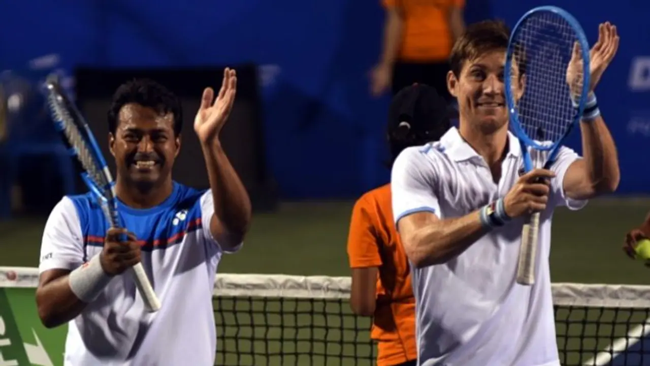 Bengaluru Open: Leander Paes Matthew Abden pair enters final Bengaluru Open: Leander Paes Matthew Abden pair enters final