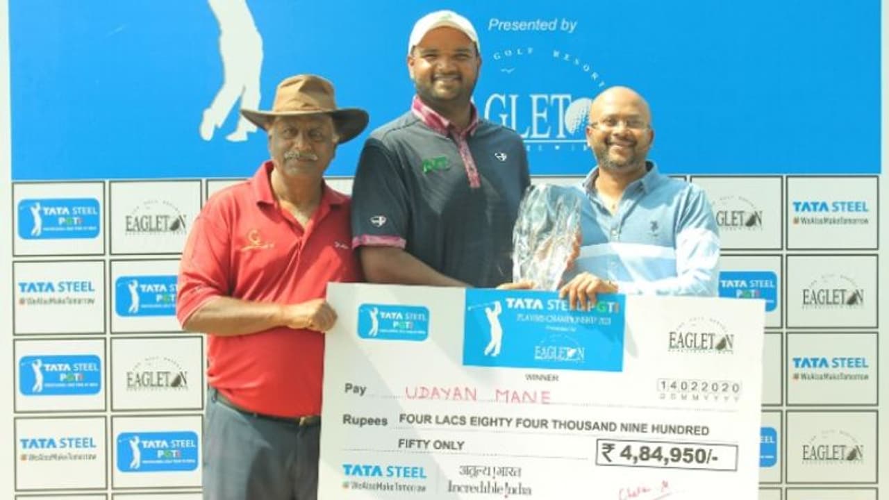 PGTI Players Championship 2020: Udayan Mane claims playoff victory over Veer Ahlawat PGTI Players Championship 2020: Udayan Mane claims playoff victory over Veer Ahlawat
