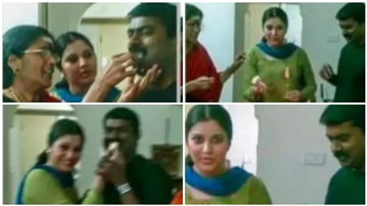 கேக் ஊட்டிய விஜயலட்சுமி... ரசித்து ருசித்து சாப்பிட்ட சீமான்! பீதியை கிளப்பி வரும் புகைப்படங்கள்! கேக் ஊட்டிய விஜயலட்சுமி... ரசித்து ருசித்து சாப்பிட்ட சீமான்! பீதியை கிளப்பி வரும் புகைப்படங்கள்!