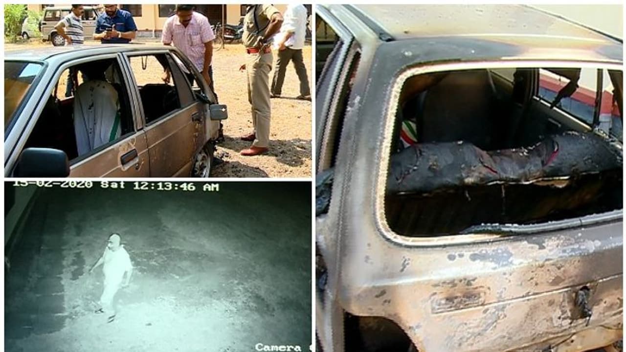 കാസർഗോഡ് റിട്ടേർഡ് പൊലീസ് ഉദ്യോഗസ്ഥന്റെ കാറ് തീയിട്ട് നശിപ്പിച്ചു കാസർഗോഡ് റിട്ടേർഡ് പൊലീസ് ഉദ്യോഗസ്ഥന്റെ കാറ് തീയിട്ട് നശിപ്പിച്ചു