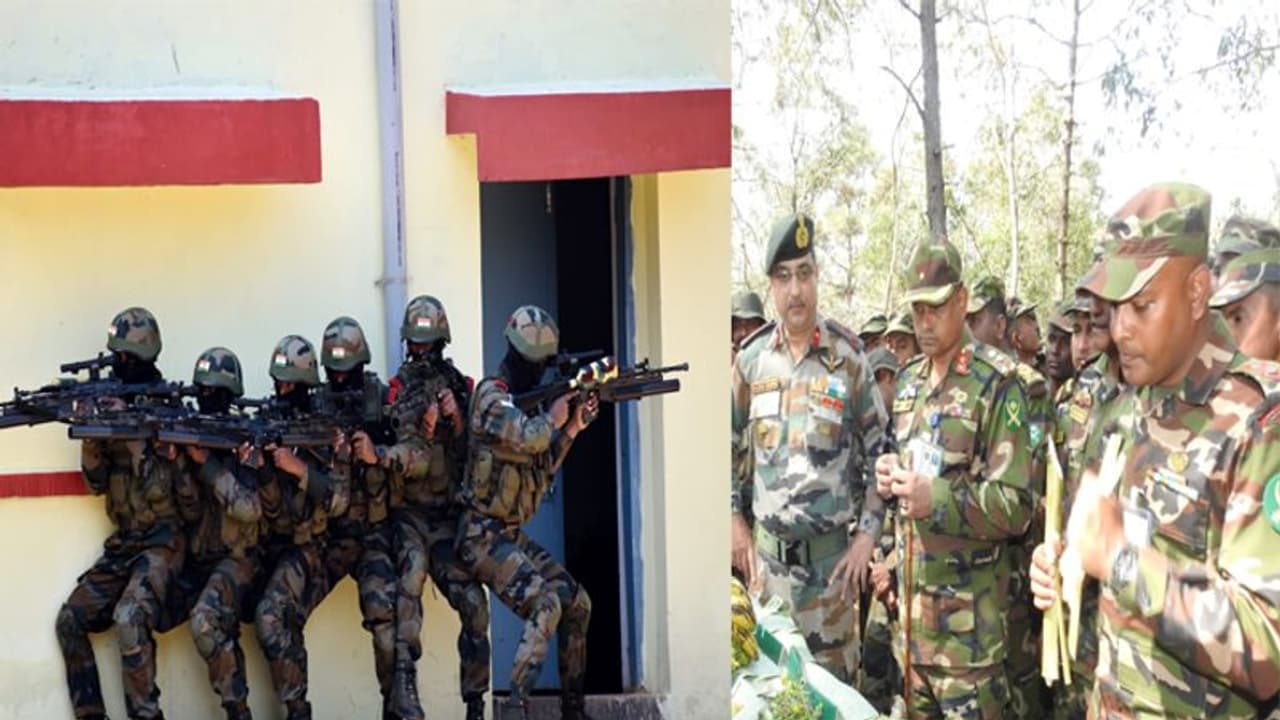 भारत बांग्लादेश के बीच संयुक्त सैन्य अभ्यास संपन्न, दोनों देशों के 150 150 कर्मियों ने लिया हिस्सा भारत बांग्लादेश के बीच संयुक्त सैन्य अभ्यास संपन्न, दोनों देशों के 150 150 कर्मियों ने लिया हिस्सा