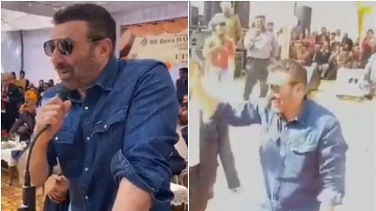 കാണ്മാനില്ലെന്ന് പോസ്റ്റര്; പിന്നാലെ കോളേജ് വിദ്യാര്ത്ഥികള്ക്കൊപ്പം നൃത്തം ചെയ്ത് സണ്ണി ഡിയോള്, വീഡിയോ കാണ്മാനില്ലെന്ന് പോസ്റ്റര്; പിന്നാലെ കോളേജ് വിദ്യാര്ത്ഥികള്ക്കൊപ്പം നൃത്തം ചെയ്ത് സണ്ണി ഡിയോള്, വീഡിയോ