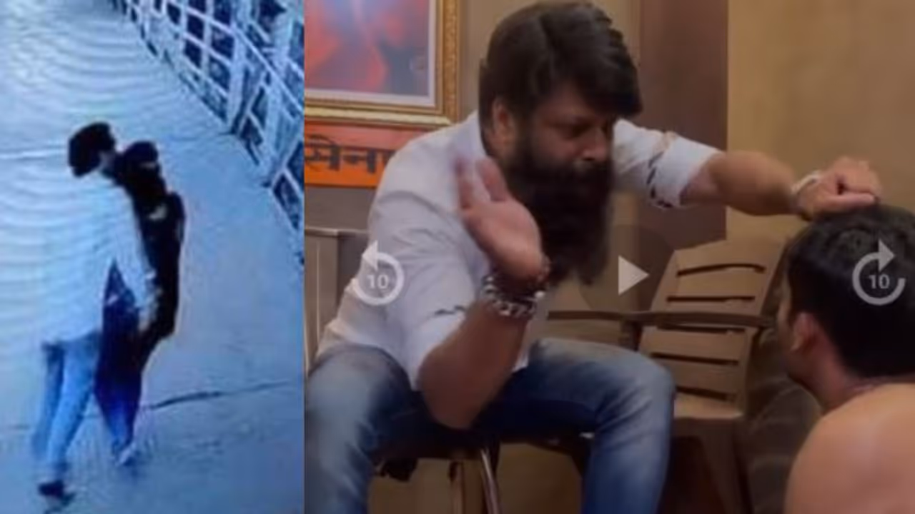 റെയില്വേ സ്റ്റേഷനില് സ്ത്രീകളെ കടന്നുപിടിച്ച് ചുംബിച്ചു; യുവാവിനെ ശിവസേന നേതാവ് പിടികൂടി മര്ദിച്ചു വീഡിയോ റെയില്വേ സ്റ്റേഷനില് സ്ത്രീകളെ കടന്നുപിടിച്ച് ചുംബിച്ചു; യുവാവിനെ ശിവസേന നേതാവ് പിടികൂടി മര്ദിച്ചു വീഡിയോ