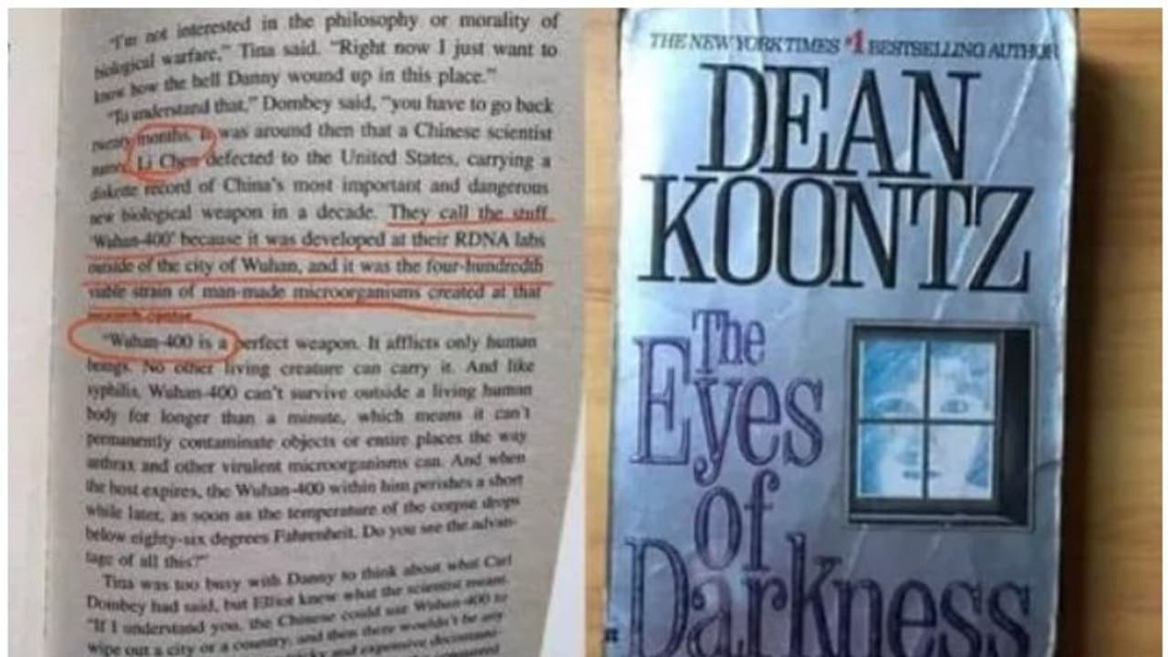 'വുഹാൻ 400', 1981 ലെ ഈ നോവല് ഭാഗങ്ങളില് കൊറോണ വൈറസുമായി ഞെട്ടിക്കുന്ന സാമ്യം? 'വുഹാൻ 400', 1981 ലെ ഈ നോവല് ഭാഗങ്ങളില് കൊറോണ വൈറസുമായി ഞെട്ടിക്കുന്ന സാമ്യം?