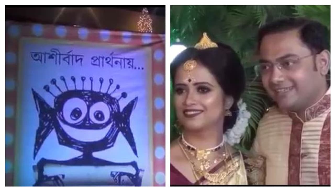 বিয়ের আসর জুড়ে সত্যজিৎ, গড়িয়ায় চমকে দিলেন নব দম্পতি