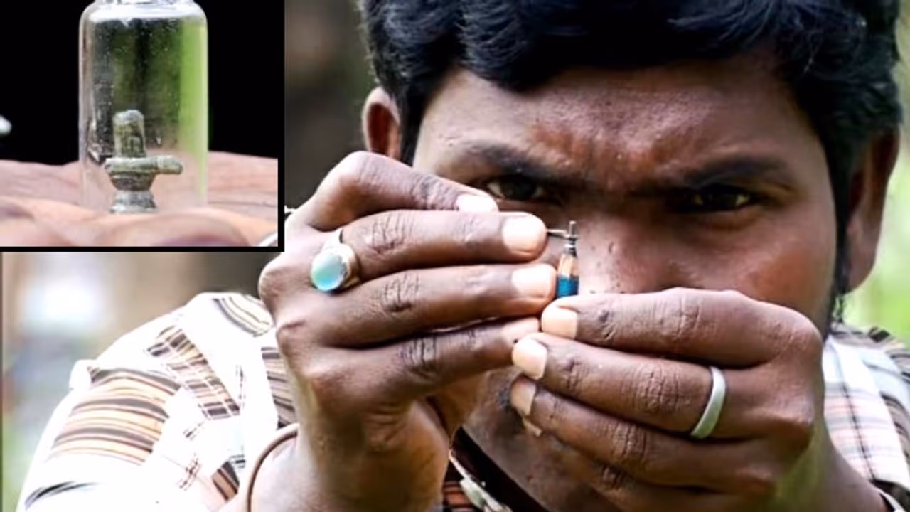 ০.৫ ইঞ্চির ক্ষুদ্র আকারে সংহত হল মহাতেজ, শিবরাত্রি তে অনন্য মূর্তি গড়লেন এই শিল্পী