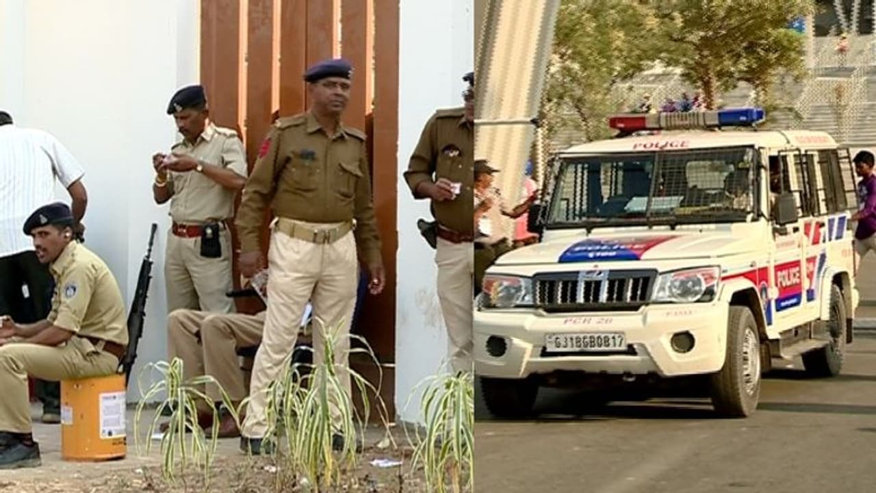 നമസ്തേ ട്രംപ് പരിപാടിക്കായി അഹമ്മദാബാദ് നഗരത്തിൽ കനത്ത സുരക്ഷ നമസ്തേ ട്രംപ് പരിപാടിക്കായി അഹമ്മദാബാദ് നഗരത്തിൽ കനത്ത സുരക്ഷ