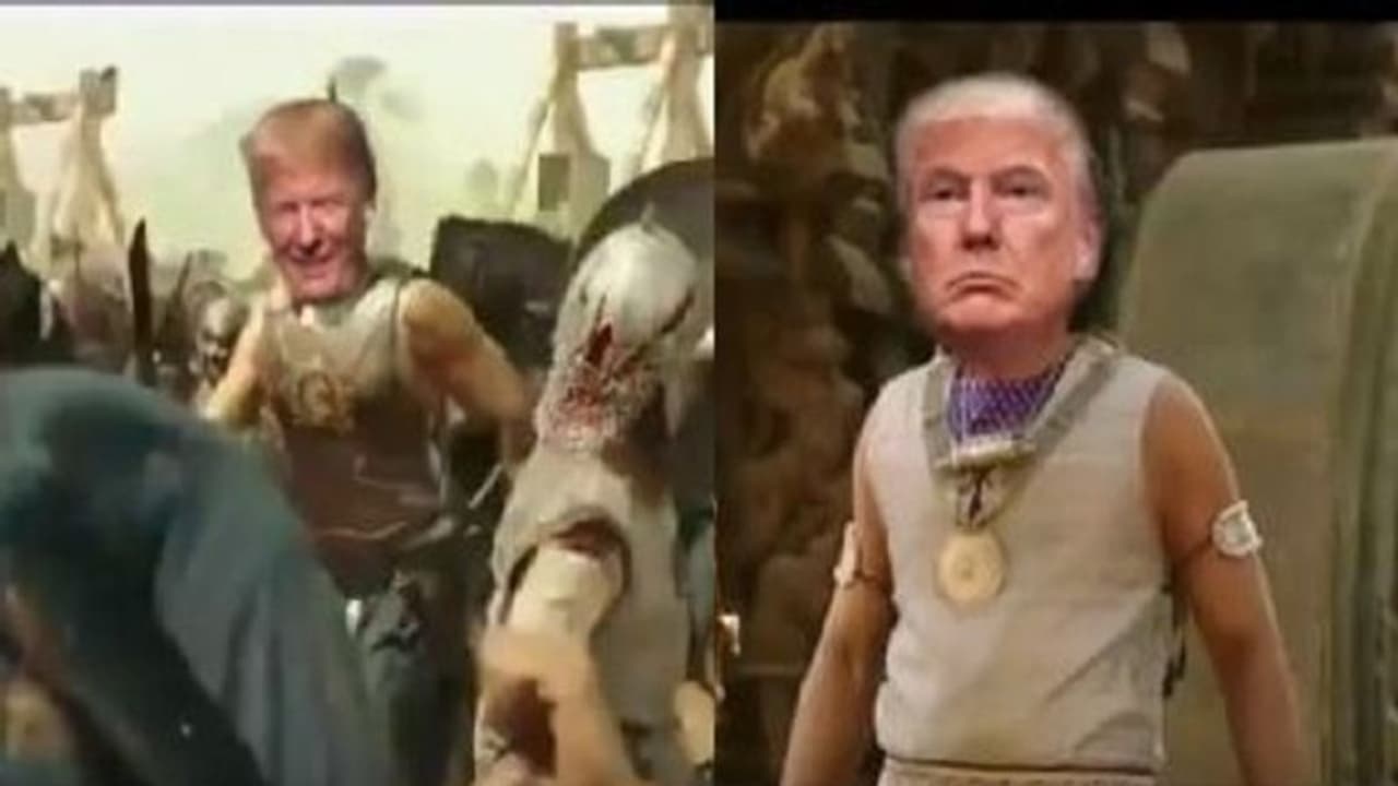 ಬಾಹುಬಲಿಯಾಗಿ ಬಂದ ಟ್ರಂಪ್.. ವೈರಲ್ ಐಟಮ್ ಗುರು!