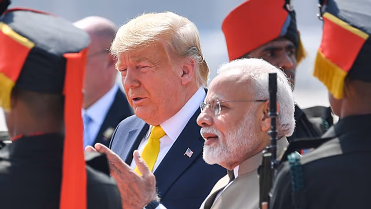 trump modi together