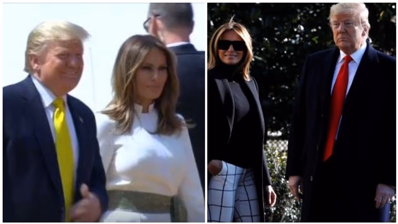 இந்திய மண்ணில் கால் வைக்கும் முன் சென்டிமென்டுக்கு ட்ரம்ப் மாற்றிய "மஞ்சள் டை"..! இந்திய மண்ணில் கால் வைக்கும் முன் சென்டிமென்டுக்கு ட்ரம்ப் மாற்றிய "மஞ்சள் டை"..!