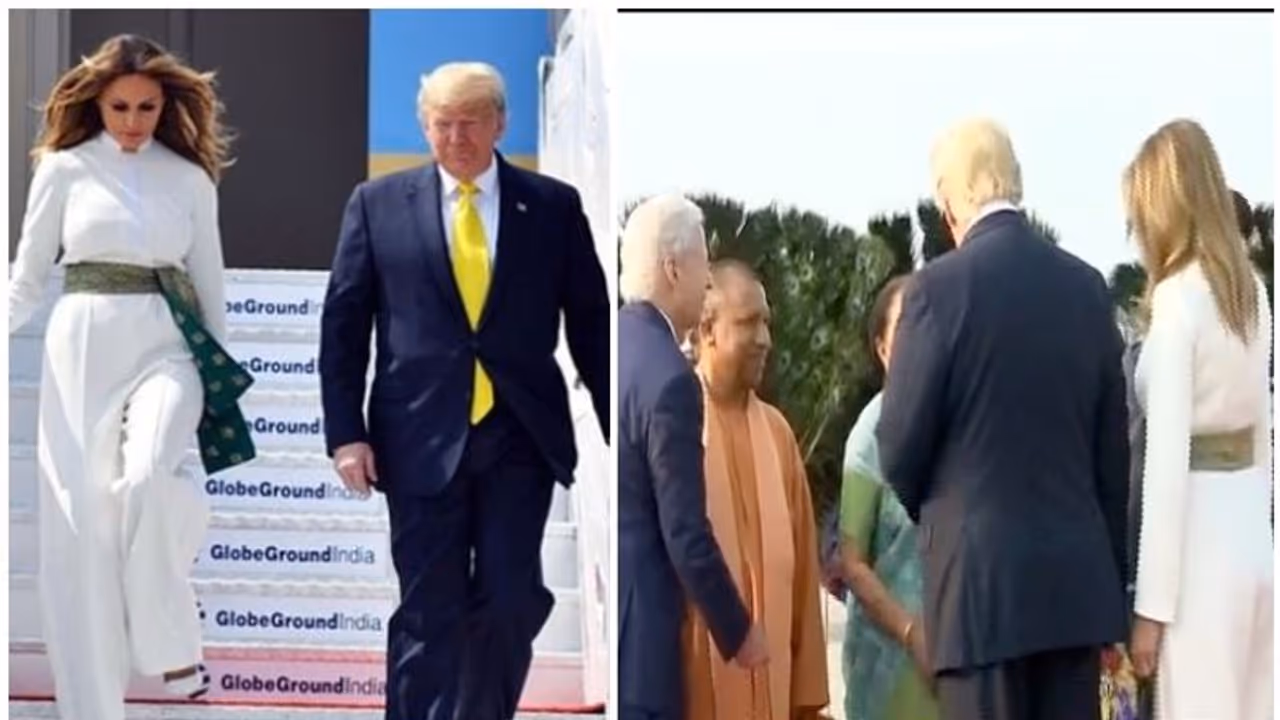 తాజ్ మహల్ను సందర్శించిన ట్రంప్ దంపతులు తాజ్ మహల్ను సందర్శించిన ట్రంప్ దంపతులు