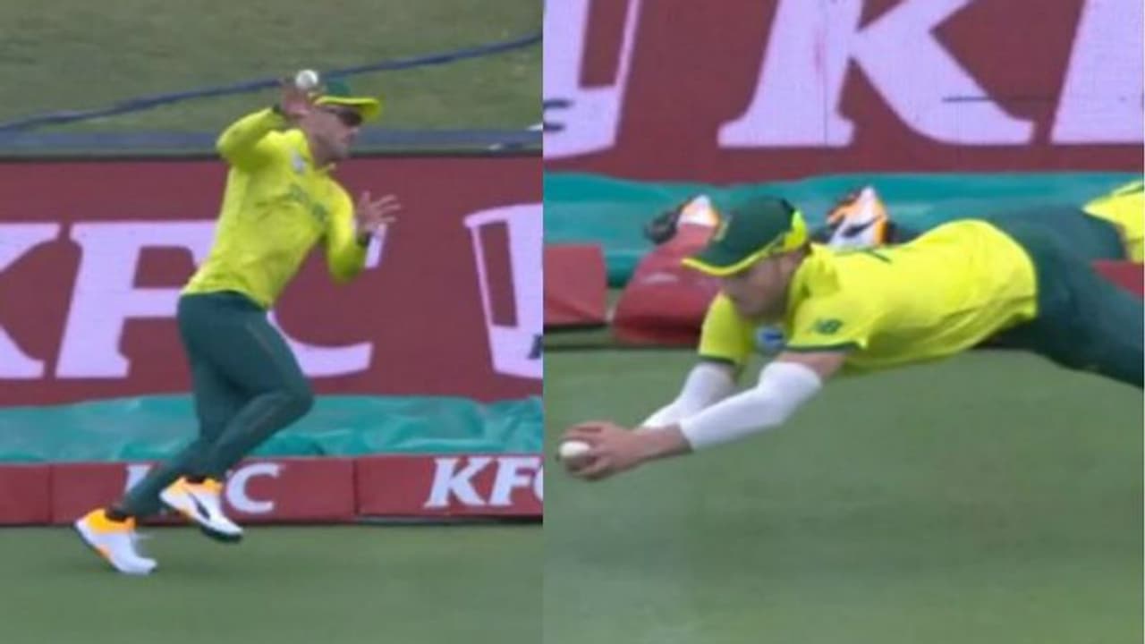 எத்தனையோ கேட்ச் பார்த்துருப்பீங்க.. ஆனால் இது வேற லெவல் கேட்ச்.. மில்லர் மிரட்டலான ஃபீல்டர்.. வீடியோ எத்தனையோ கேட்ச் பார்த்துருப்பீங்க.. ஆனால் இது வேற லெவல் கேட்ச்.. மில்லர் மிரட்டலான ஃபீல்டர்.. வீடியோ