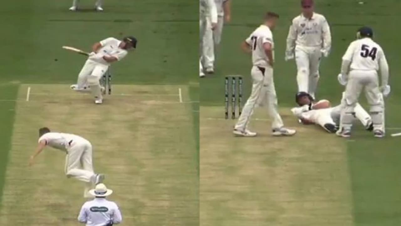 ஸ்டேன்லேக்கின் பந்தில் நெஞ்சில் செம அடி வாங்கிய ஆஸ்திரேலிய வீரர்.. சுருண்டு விழுந்த பரிதாபம்.. வீடியோ ஸ்டேன்லேக்கின் பந்தில் நெஞ்சில் செம அடி வாங்கிய ஆஸ்திரேலிய வீரர்.. சுருண்டு விழுந்த பரிதாபம்.. வீடியோ