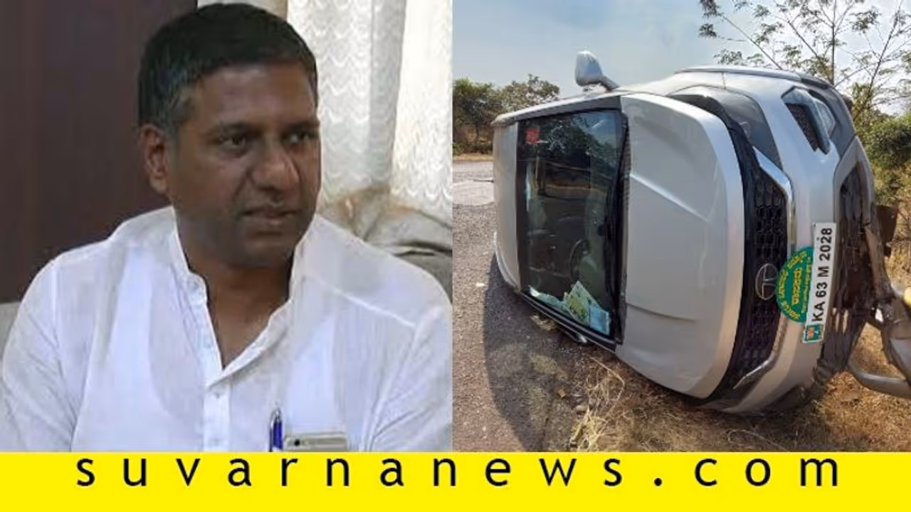 ಶಾಸಕ ಅರವಿಂದ ಬೆಲ್ಲದ ಕಾರು ಪಲ್ಟಿ ಶಾಸಕ ಅರವಿಂದ ಬೆಲ್ಲದ ಕಾರು ಪಲ್ಟಿ