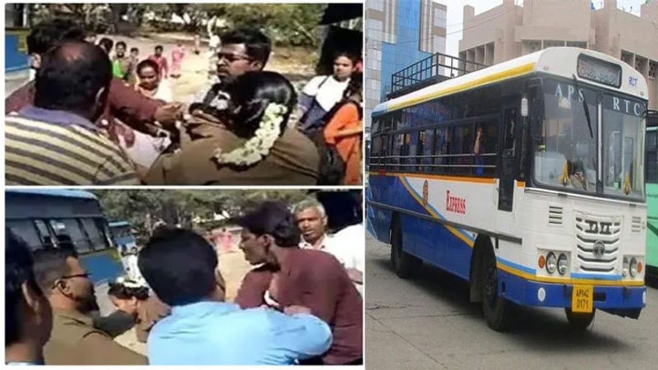 టికెట్ తీసుకోమని చెప్పిందని..మహిళా కండక్టర్ దుస్తులు చించేసి..