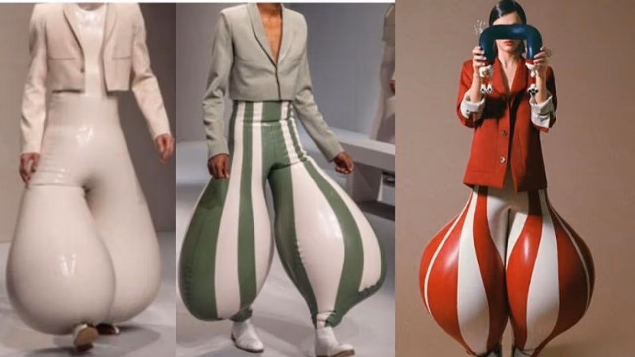 ഊതിവീര്‍പ്പിച്ച ബലൂണ്‍ പോലെ പാന്‍റ്സ്; ട്രോളി സോഷ്യല്‍ മീഡിയ