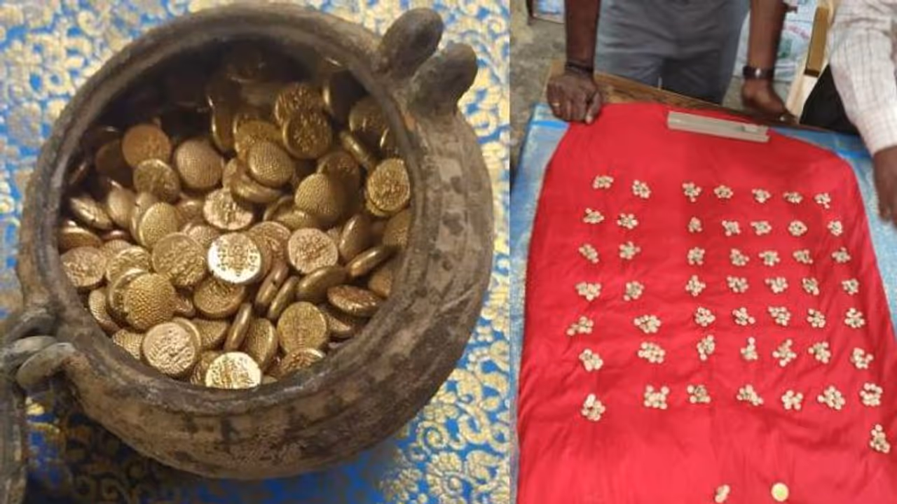 ക്ഷേത്രത്തിന് സമീപം നിധിശേഖരം; കുഴിച്ചെടുത്തത് അഞ്ഞൂറിലധികം സ്വർണ്ണനാണയങ്ങൾ