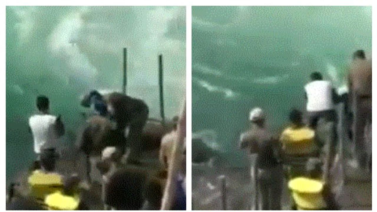 দেবপ্রয়াগে খরস্রোতা নদীতে পা পিছলে গেল প্রধান বিচারপতির, দেখুন সেই ভয়ঙ্কর মুহুর্তের ভিডিও দেবপ্রয়াগে খরস্রোতা নদীতে পা পিছলে গেল প্রধান বিচারপতির, দেখুন সেই ভয়ঙ্কর মুহুর্তের ভিডিও