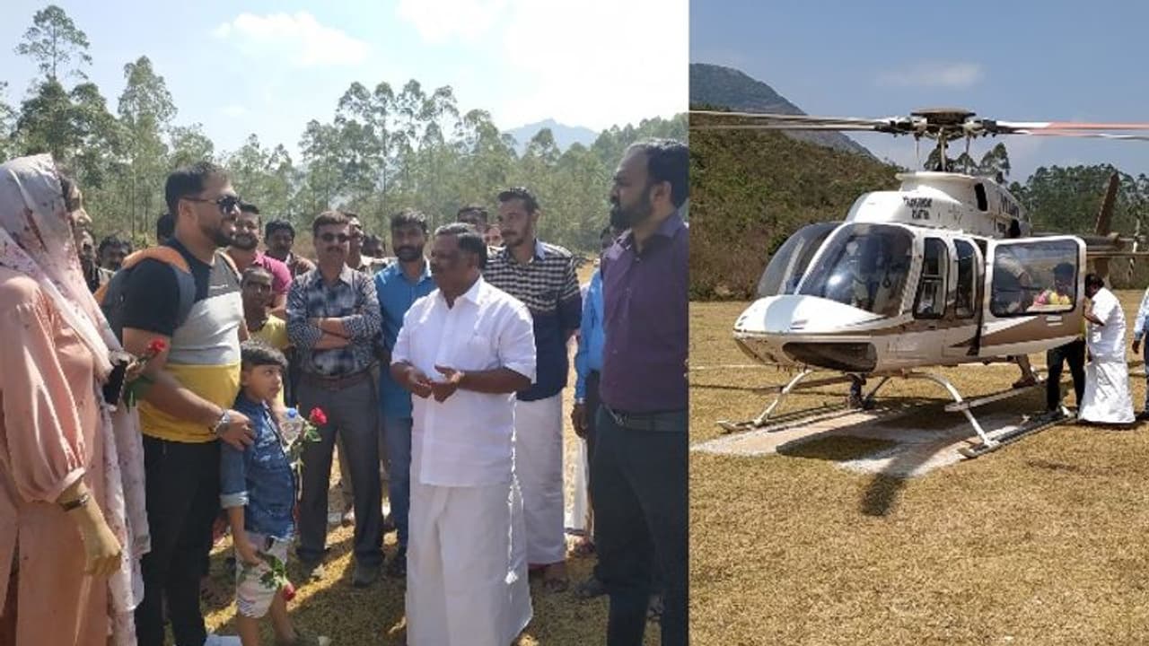 മൂന്നാറിന്‍റെ ദൃശ്യഭം​ഗി ആസ്വദിച്ചൊരു യാത്ര; ആകാശകാഴ്ചയൊരുക്കി ഹെലികോപ്ടര്‍ സര്‍വ്വീസ്