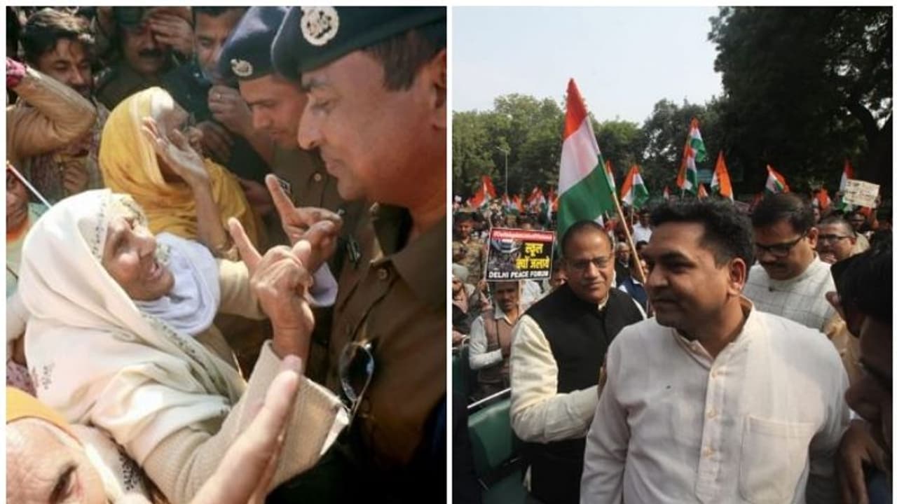 ദില്ലിയിൽ ''വെടിവച്ച് കൊല്ലൂ'' മുദ്രാവാക്യവുമായി ബിജെപി നേതാവ് കപിൽ മിശ്രയുടെ ''സമാധാനമാർച്ച്''