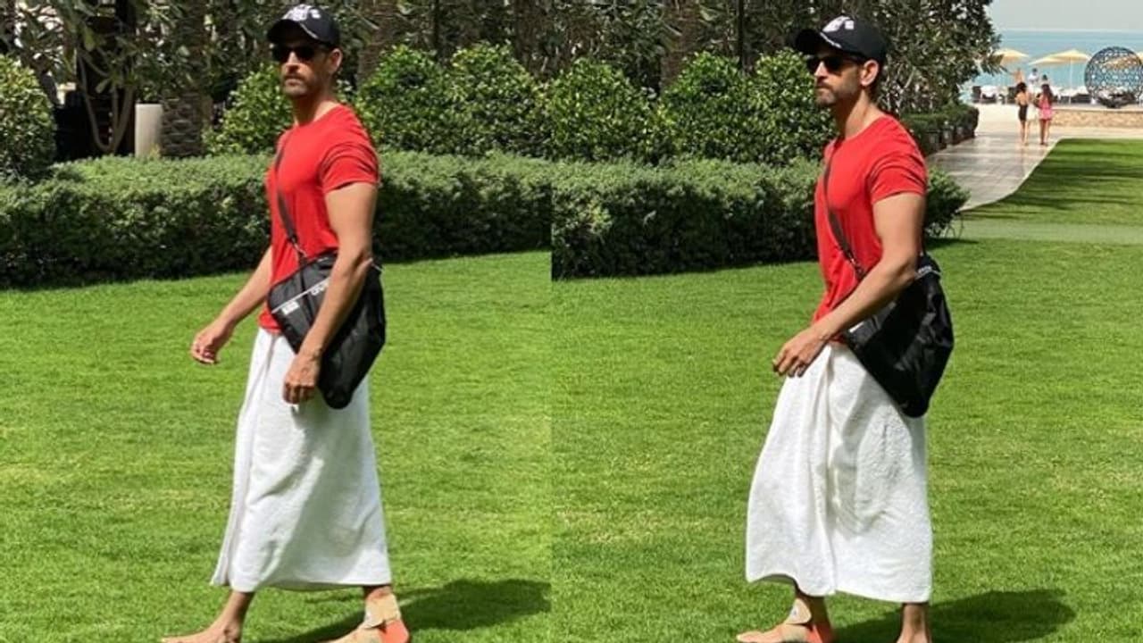 തോര്‍ത്ത് ലുങ്കിയാക്കി ഹൃതിക്; ഈ ഫാഷന്‍ പറഞ്ഞുകൊടുത്തത് മറ്റൊരു യുവതാരം !