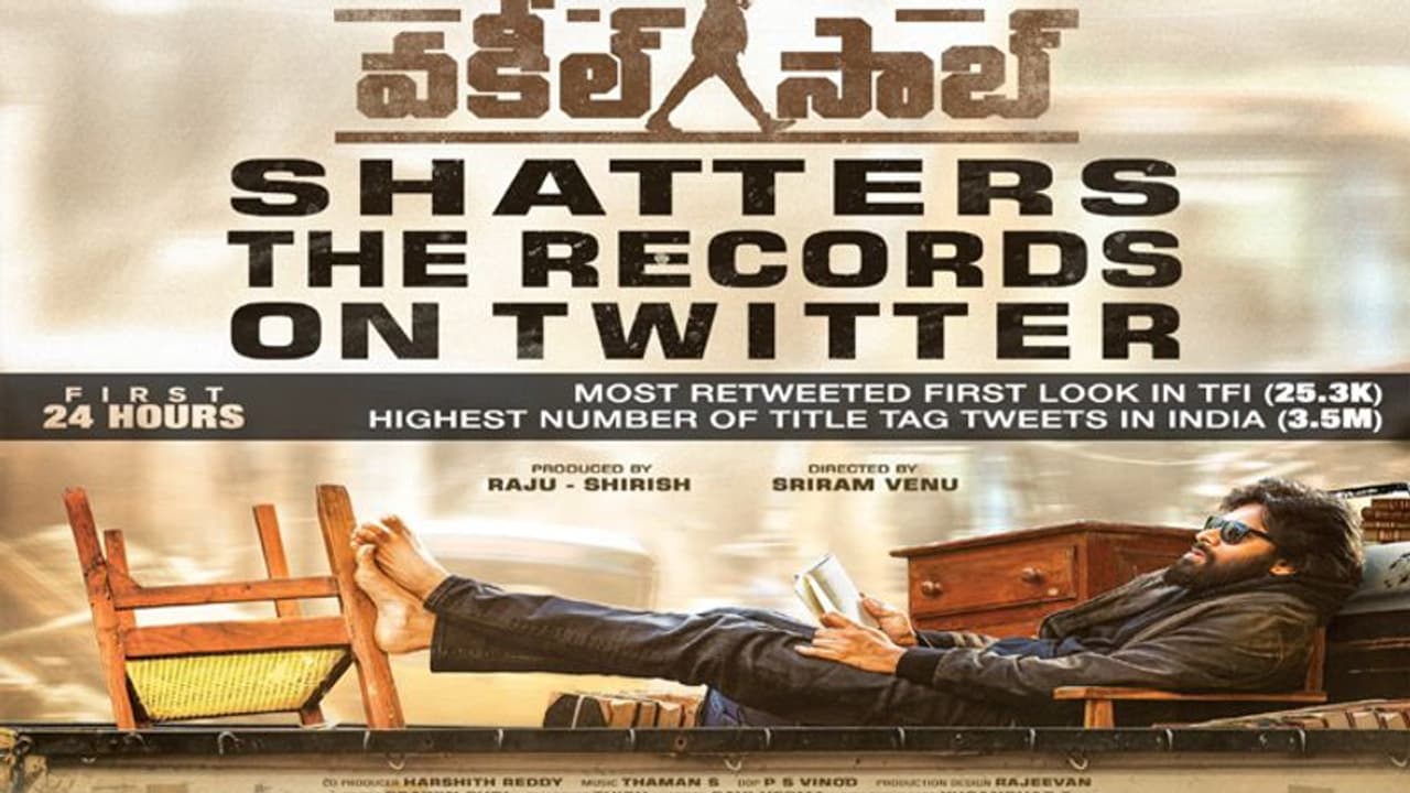 పవన్ 'వకీల్ సాబ్' ఆల్ ఇండియా రికార్డ్.. తమిళ హీరోల రికార్డులు గల్లంతు పవన్ 'వకీల్ సాబ్' ఆల్ ఇండియా రికార్డ్.. తమిళ హీరోల రికార్డులు గల్లంతు