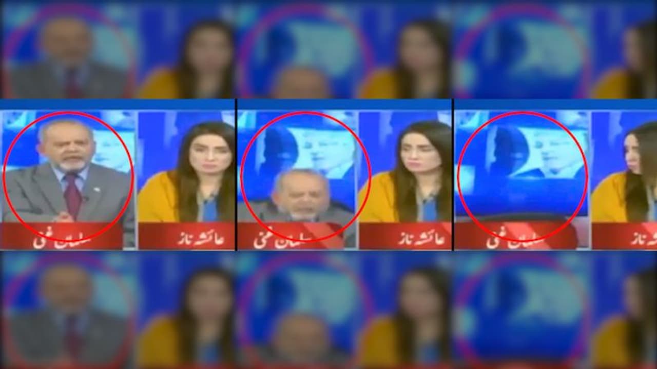 Oh my god: Pak TV anchor reacts to panellist falling off chair during live debate