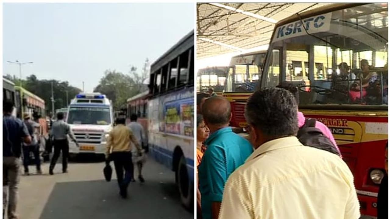 കെഎസ്ആർടിസി മിന്നൽ പണിമുടക്കിനിടെ കുഴഞ്ഞുവീണ യാത്രക്കാരൻ മരിച്ചു കെഎസ്ആർടിസി മിന്നൽ പണിമുടക്കിനിടെ കുഴഞ്ഞുവീണ യാത്രക്കാരൻ മരിച്ചു