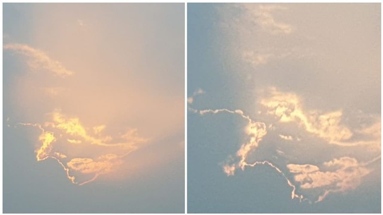 வானத்தில் தோன்றிய "இந்திய வரைபடம்"..! இந்த அதிசயத்தை பார்த்து மகிழுங்கள்..! வானத்தில் தோன்றிய "இந்திய வரைபடம்"..! இந்த அதிசயத்தை பார்த்து மகிழுங்கள்..!