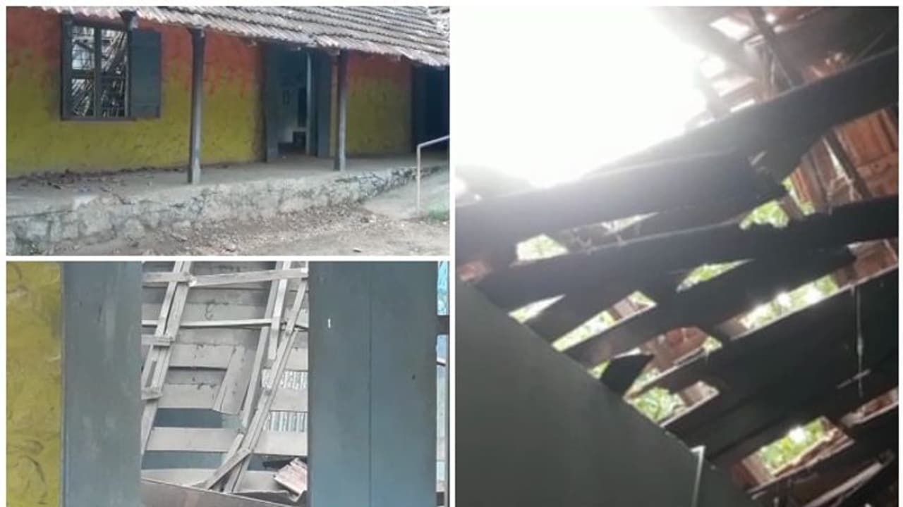 തിരുവനന്തപുരത്ത് സർക്കാർ സ്കൂള് മേല്ക്കൂര തകര്ന്ന് വീണു, അപകടം ഒഴിവായത് തലനാരിഴയ്ക്ക് തിരുവനന്തപുരത്ത് സർക്കാർ സ്കൂള് മേല്ക്കൂര തകര്ന്ന് വീണു, അപകടം ഒഴിവായത് തലനാരിഴയ്ക്ക്