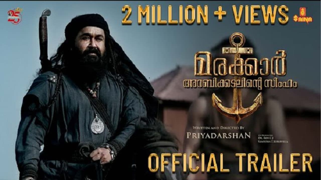 Marakkar Arabikadalinte Simham’s trailer leaves audience awestruck Marakkar Arabikadalinte Simham’s trailer leaves audience awestruck