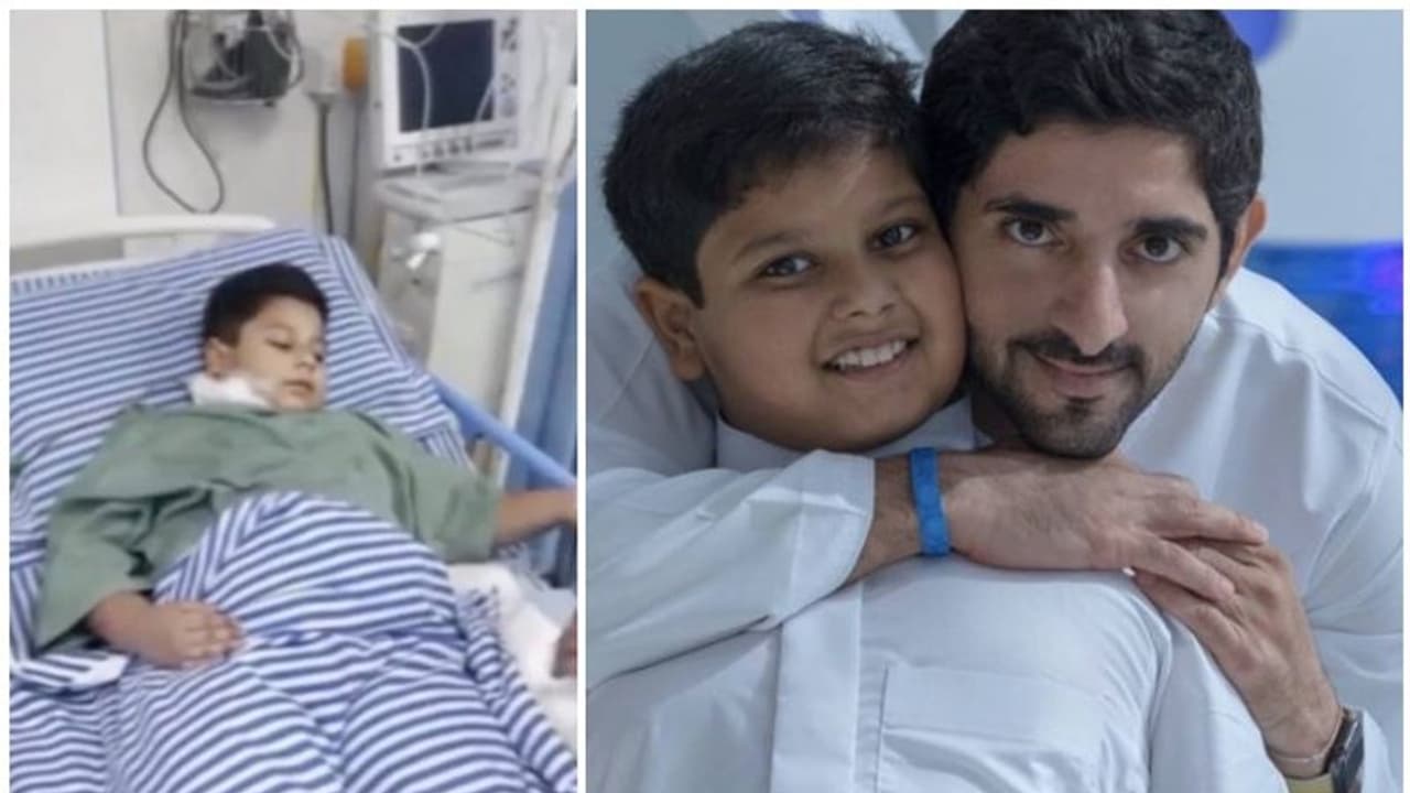 ക്യാന്‍സര്‍ രോഗിയായ ഇന്ത്യന്‍ ബാലന്റെ ആഗ്രഹം സഫലമാക്കാന്‍ ദുബായ് കിരീടാവകാശിയെത്തി