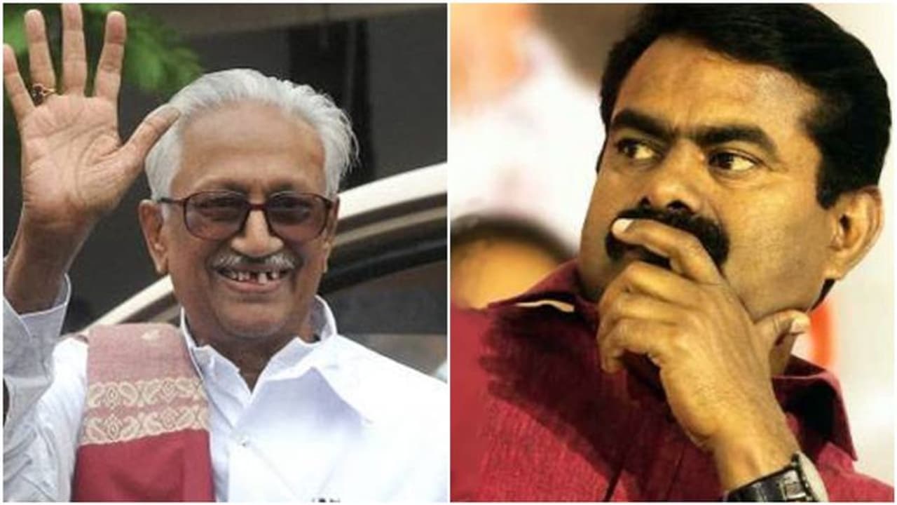 'பெருமதிப்பிற்குரிய ஐயா பேராசிரியர்'..! அன்பழகன் மறைவால் துயருற்ற சீமான்..! 'பெருமதிப்பிற்குரிய ஐயா பேராசிரியர்'..! அன்பழகன் மறைவால் துயருற்ற சீமான்..!