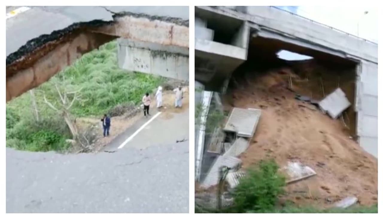 উদ্বোধনের ৬ মাসের মধ্যেই বিপর্যয়, দিল্লির কাছে গুরুগ্রামে ধসে পড়ল পাতৌদি ফ্লাইওভার