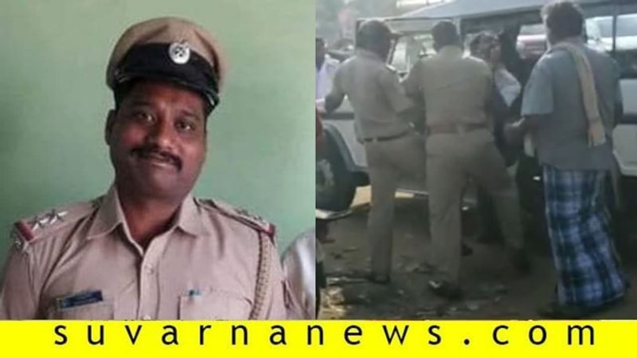 ಜೀಪ್ನ ಡೋರ್ನಲ್ಲಿ ಯುವಕನ ಕಾಲು ಜಜ್ಜಿದ PSI..! ಜೀಪ್ನ ಡೋರ್ನಲ್ಲಿ ಯುವಕನ ಕಾಲು ಜಜ್ಜಿದ PSI..!