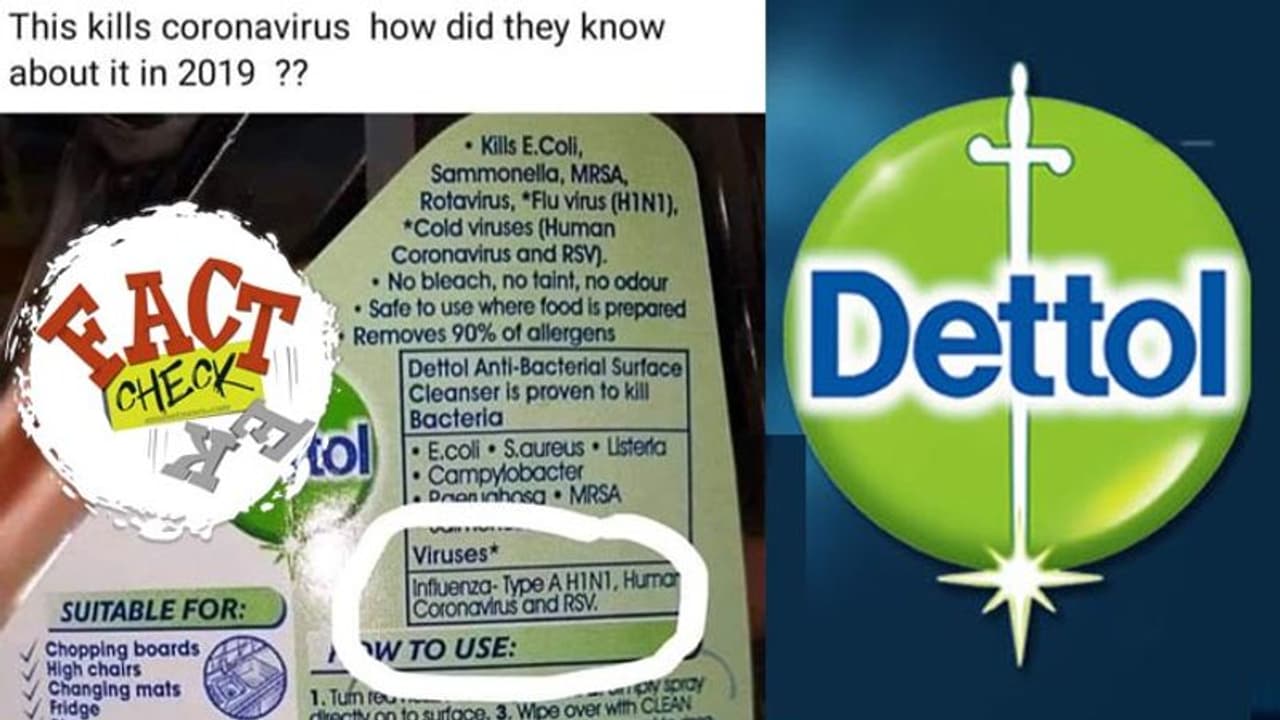 കൊവിഡ് 19 വ്യാപകമാവുന്നതിന് മുന്പിറങ്ങിയ ഡെറ്റോള് ലേബലിലും കൊറോണ; പ്രചാരണങ്ങളിലെ വാസ്തവം ഇതാണ് കൊവിഡ് 19 വ്യാപകമാവുന്നതിന് മുന്പിറങ്ങിയ ഡെറ്റോള് ലേബലിലും കൊറോണ; പ്രചാരണങ്ങളിലെ വാസ്തവം ഇതാണ്