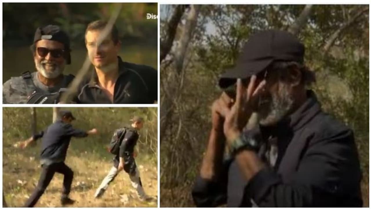 நொடிக்கு நொடி சுவாரஸ்யம்! நடு காட்டில் கூட செம்ம ஸ்டைலிஷாக சவால்களை எதிர்கொண்ட சூப்பர் ஸ்டார்!