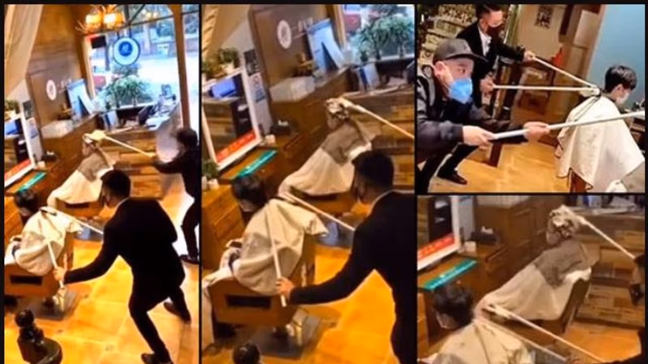 കൊറോണക്കാലത്തെ ബ്യൂട്ടിപാര്‍ലര്‍; പുതിയ സ്റ്റെല്‍ 'മുടിവെട്ട്' ഇങ്ങനെയാണ് വീഡിയോ