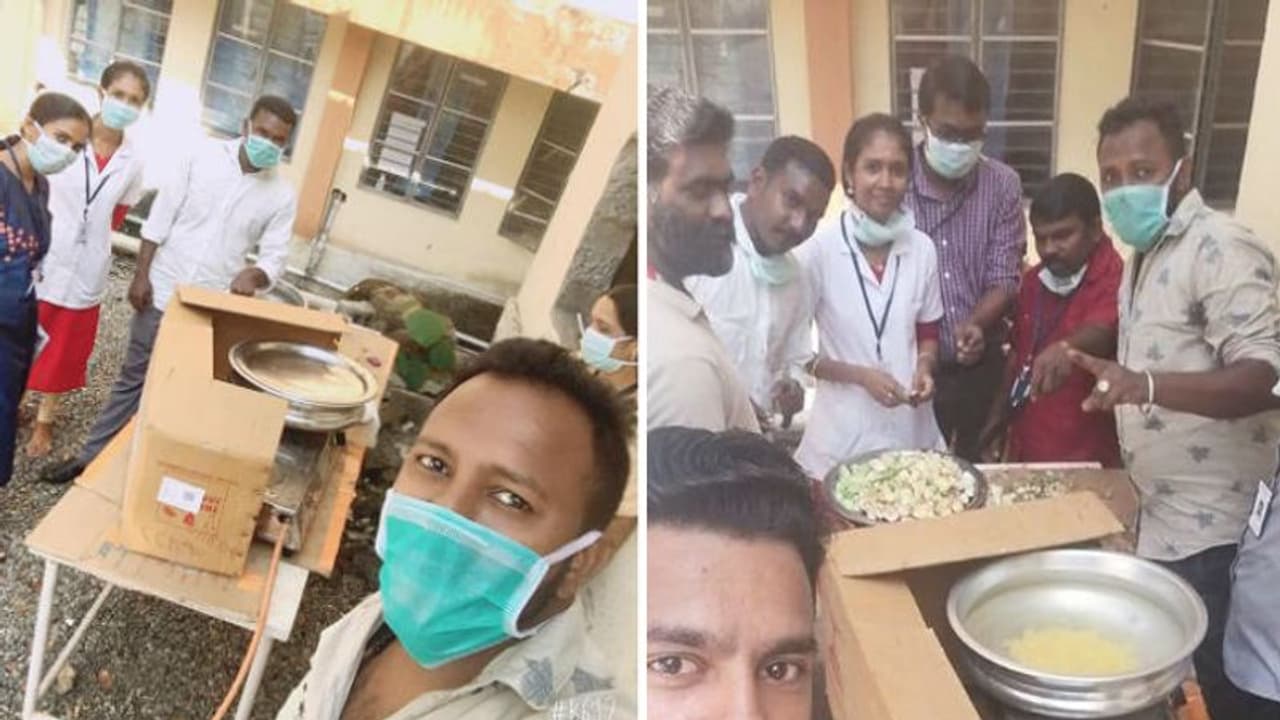 കൊവിഡ് 19; രോഗികള്‍ക്ക് ഭക്ഷണമില്ല, വച്ചുവിളമ്പിയത് സര്‍ക്കാര്‍ ആശുപത്രി ജീവനക്കാര്‍!