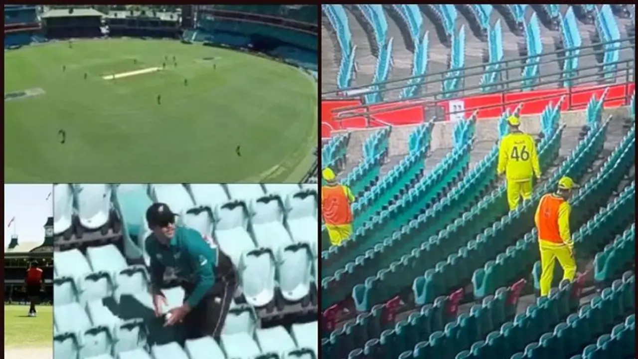 ಕೊರೋನಾ ಪರಿಣಾಮ, ಪ್ರೇಕ್ಷಕರಿಲ್ಲದೆ ಚೆಂಡು ಹುಡುಕಲು ಫೀಲ್ಡರ್ಗಳ ಪರದಾಟ! ಕೊರೋನಾ ಪರಿಣಾಮ, ಪ್ರೇಕ್ಷಕರಿಲ್ಲದೆ ಚೆಂಡು ಹುಡುಕಲು ಫೀಲ್ಡರ್ಗಳ ಪರದಾಟ!