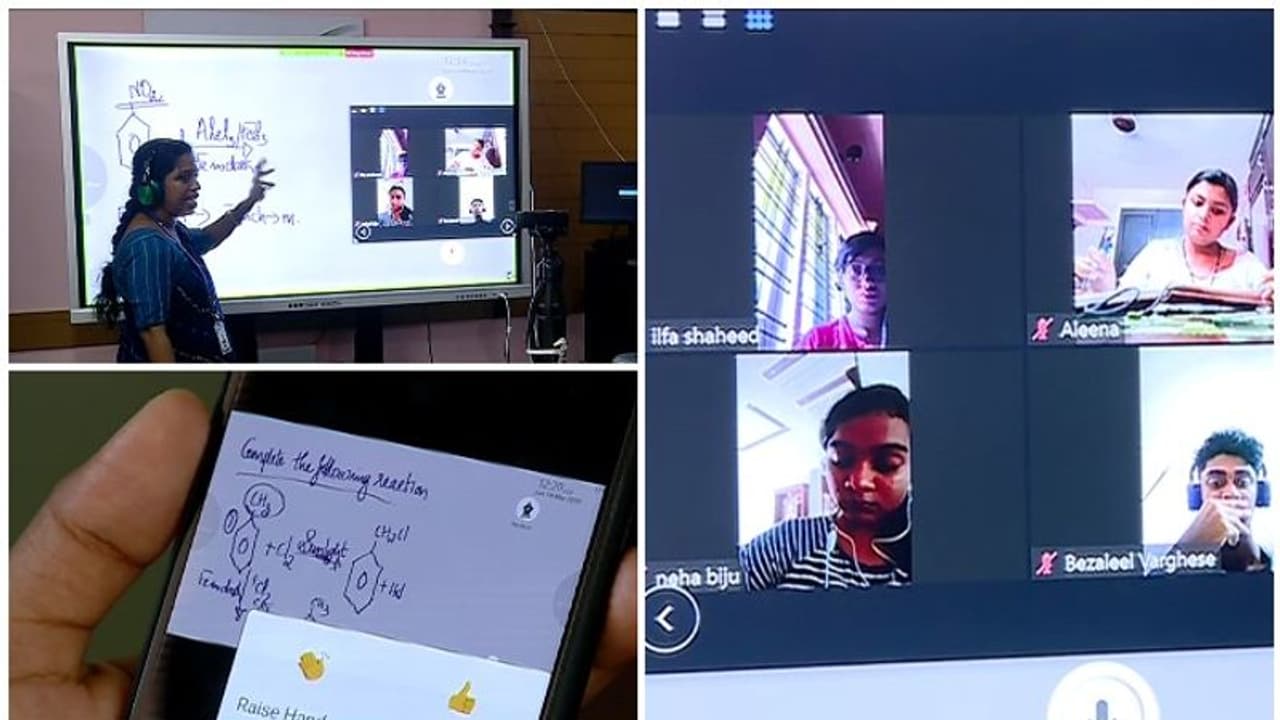 കൊവിഡ് ഭീതിയിലും ഇവിടുത്തെ വിദ്യാര്‍ത്ഥികള്‍ക്ക് അവധിയില്ല; പഠനം തുടരുന്നത് വെർച്വൽ ക്ലാസ്റൂമിലൂടെ