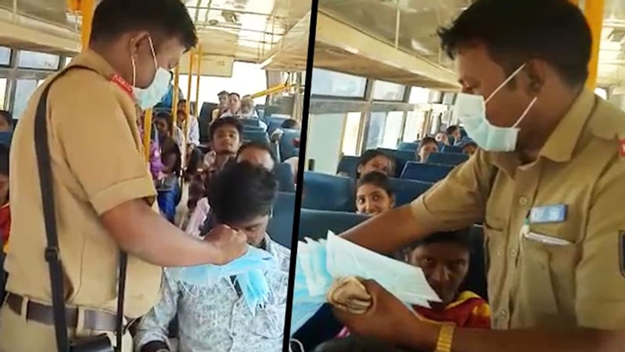 அரசு பஸ் டிரைவர்கள், கண்டக்டர்கள் முககவசம் அணிய அரசு உத்தரவு.!! ஆர்டிஓ ஆபிசில் லைசென்ஸ் தற்காலிகமாக நிறுத்தம் அரசு பஸ் டிரைவர்கள், கண்டக்டர்கள் முககவசம் அணிய அரசு உத்தரவு.!! ஆர்டிஓ ஆபிசில் லைசென்ஸ் தற்காலிகமாக நிறுத்தம்