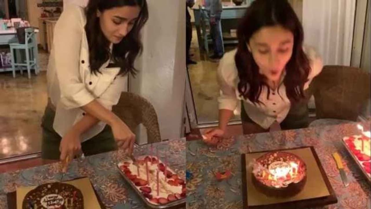 Alia Bhatt rings in her 27th birthday, but Ranbir Kapoor missing in action Alia Bhatt rings in her 27th birthday, but Ranbir Kapoor missing in action
