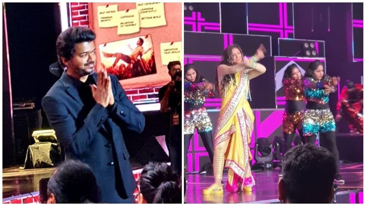 'மாஸ்டர் ' இசை வெளியீட்டு விழாவில் களத்தில் இறங்கி தெறிக்க விட்ட சிம்ரன்!