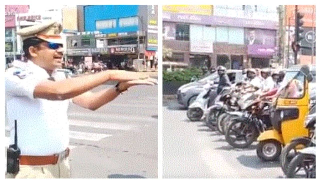 ট্রাফিক দাঁড় করিয়ে কীভাবে হাত ধোবেন তার প্রশিক্ষণ পুলিশকর্তার, মুহুর্তে ভাইরাল ভিডিও