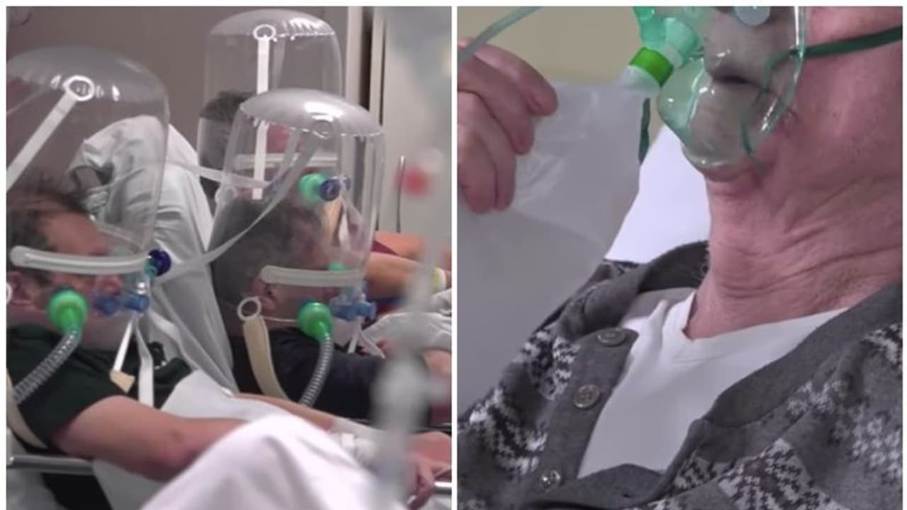 കൊവിഡ്19: പ്ലാസ്റ്റിക് വെന്റിലേഷന് കവറുമായി വാര്ഡിലും വരാന്തയിലും രോഗികള്; ഇറ്റലിയില് നിന്നുള്ള ദൃശ്യം കൊവിഡ്19: പ്ലാസ്റ്റിക് വെന്റിലേഷന് കവറുമായി വാര്ഡിലും വരാന്തയിലും രോഗികള്; ഇറ്റലിയില് നിന്നുള്ള ദൃശ്യം