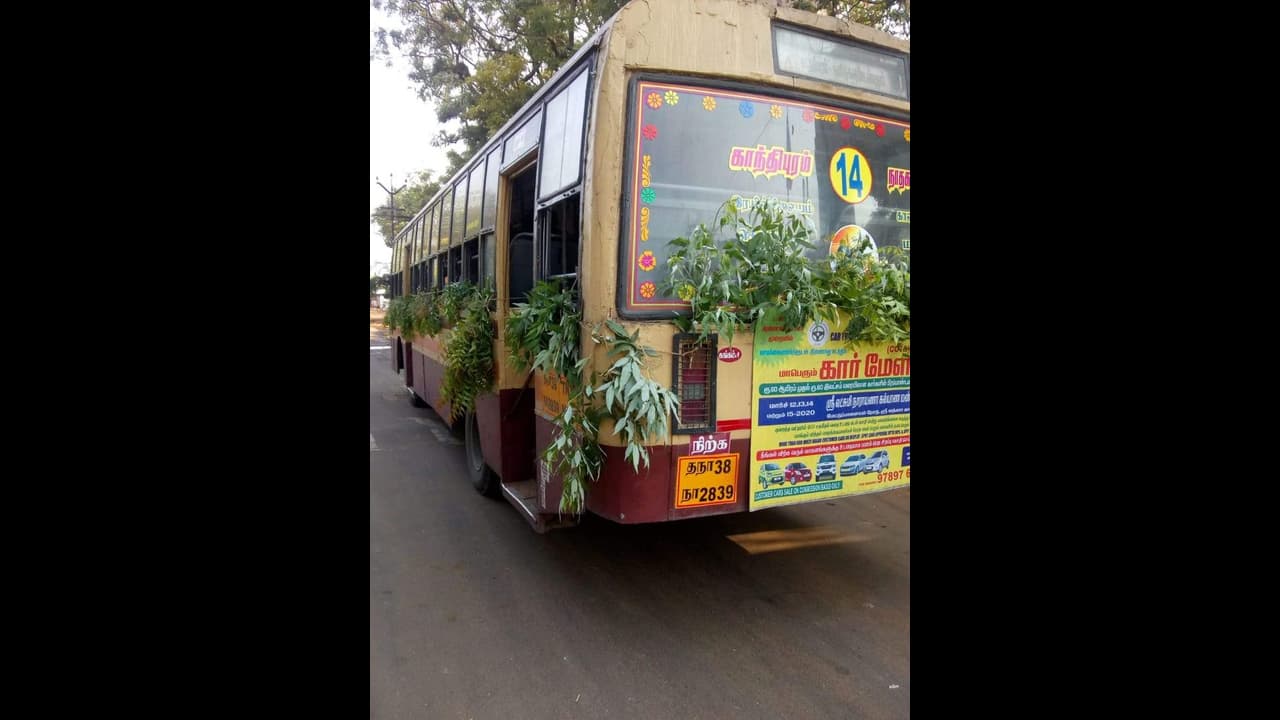பேருத்துக்கு வேப்பில்லை,மஞ்சள் தெளித்து வரவேற்ற கிராம மக்கள்.!! கோவை அருகே அசத்தும் கிராமம். பேருத்துக்கு வேப்பில்லை,மஞ்சள் தெளித்து வரவேற்ற கிராம மக்கள்.!! கோவை அருகே அசத்தும் கிராமம்.