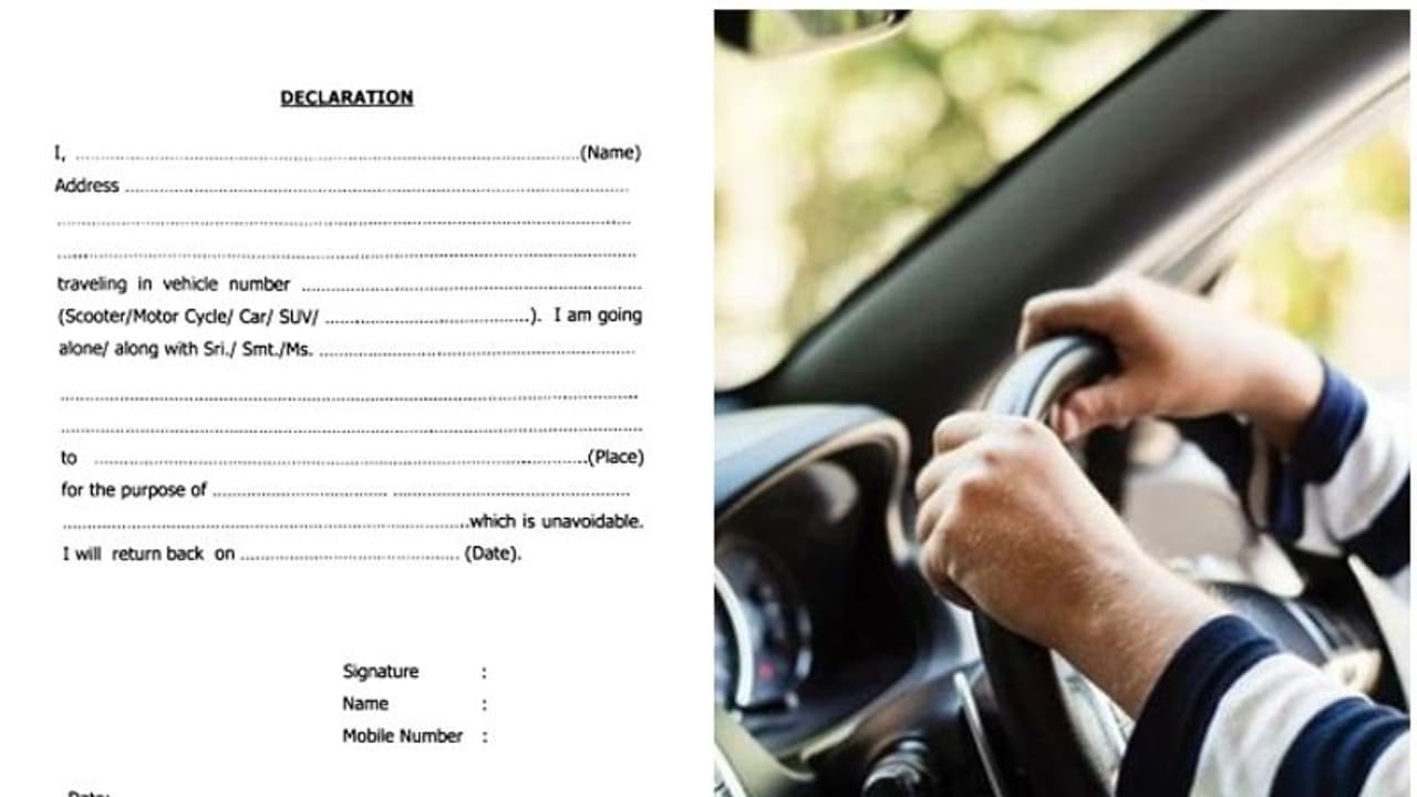 വാഹനം നിരത്തിലിറക്കാന് എന്തുചെയ്യണം; സത്യവാങ്മൂലത്തിന്റെ പകര്പ്പ് ഇതാ, കള്ളംപറഞ്ഞാല് പിടിവീഴും വാഹനം നിരത്തിലിറക്കാന് എന്തുചെയ്യണം; സത്യവാങ്മൂലത്തിന്റെ പകര്പ്പ് ഇതാ, കള്ളംപറഞ്ഞാല് പിടിവീഴും